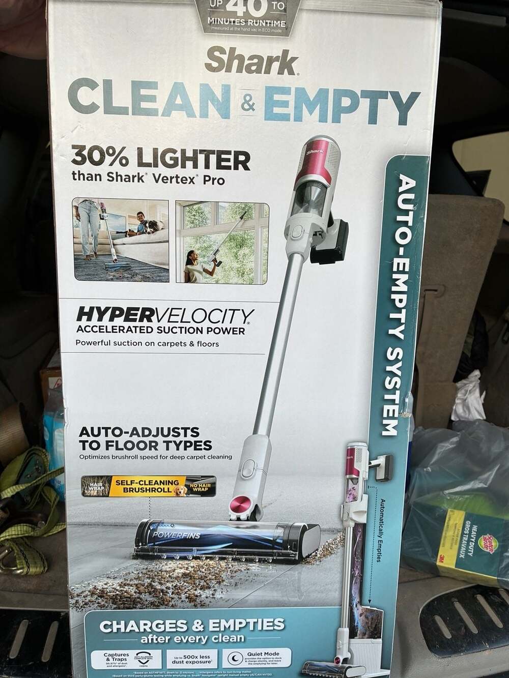 Shark Clean & Empty Cordless Stick Vacuum, HEPA Filter, 40-Min Run - .com,